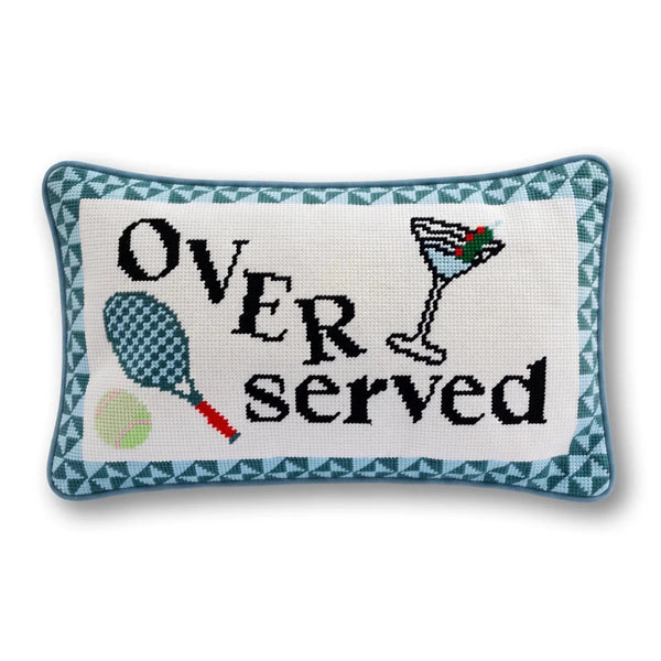 Overserved Needlepoint Pillow - Liza Pruitt