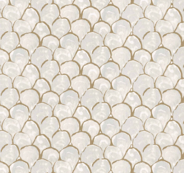 Oyster Scallop in Rex by Palm Orleans Bolster Cover - Liza Pruitt