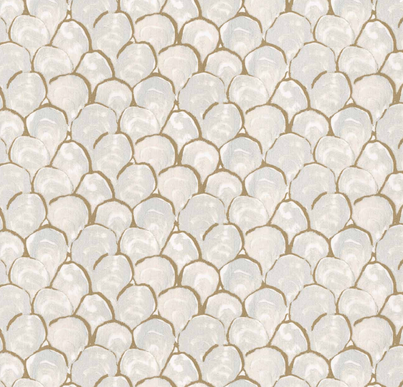 Oyster Scallop in Rex by Palm Orleans Pillow - Liza Pruitt