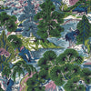 Pagoda Trees in Lavender & Blue by Thibaut Pillow Cover - Liza Pruitt