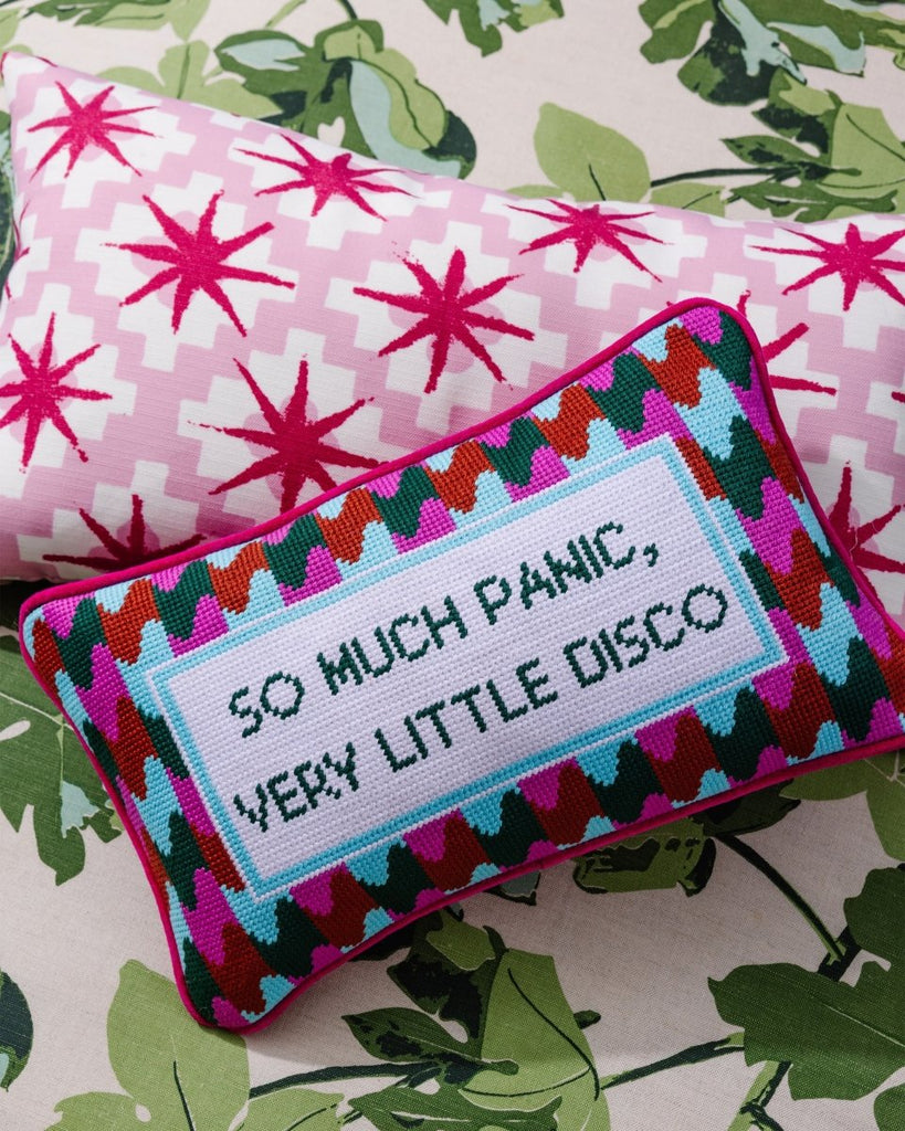 Panic at the Disco Needlepoint Pillow - Liza Pruitt