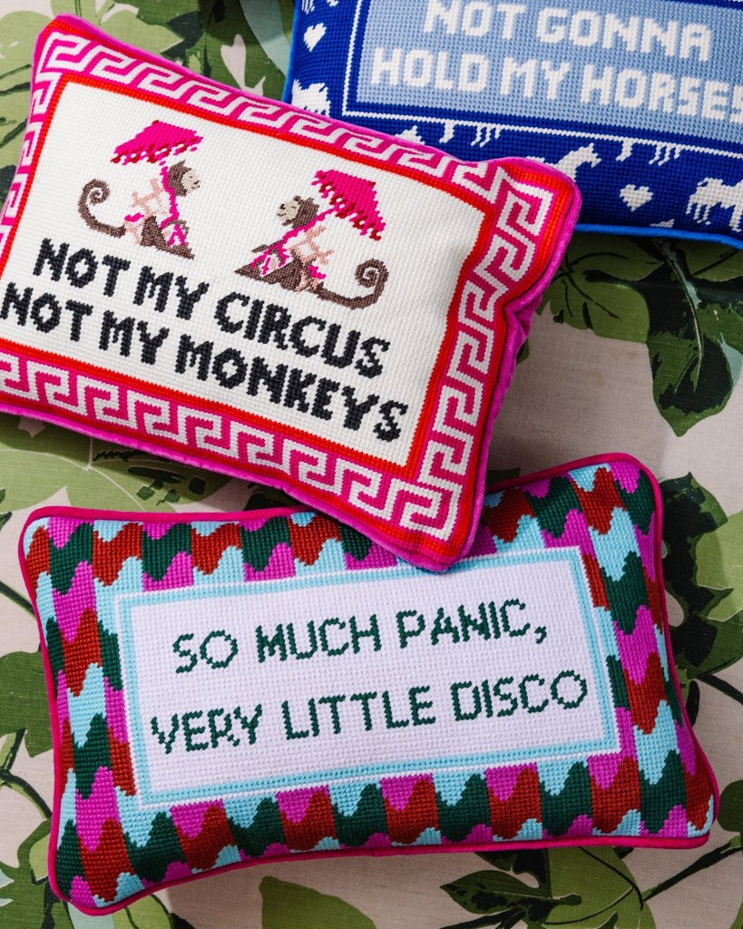 Panic at the Disco Needlepoint Pillow - Liza Pruitt