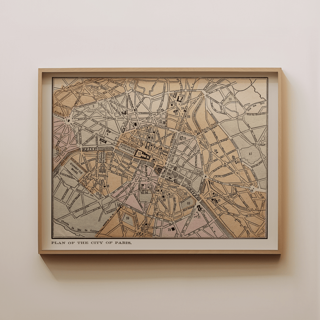 Paris Vintage Map - Liza Pruitt