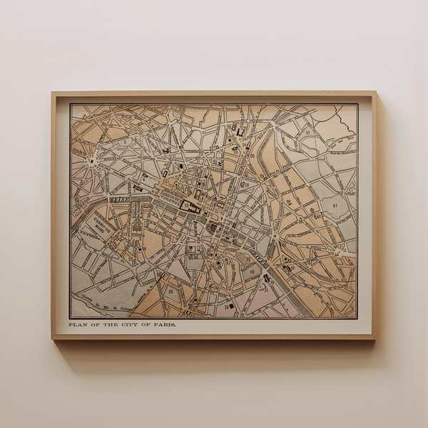 Paris Vintage Map - Liza Pruitt