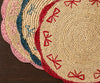 Payton James Handwoven Bow Placemats – Hand - Crocheted Raffia Palm Placemats – Unique Kitchen & Dining Table Decor – Handmade Tableware - Liza Pruitt