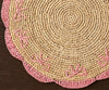 Payton James Handwoven Bow Placemats – Hand - Crocheted Raffia Palm Placemats – Unique Kitchen & Dining Table Decor – Handmade Tableware - Liza Pruitt
