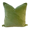 Performance Velvet in Green Pillow - Liza Pruitt