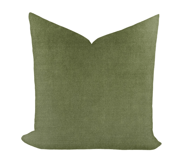Performance Velvet in Green Pillow - Liza Pruitt