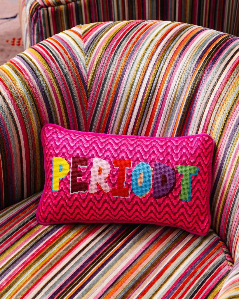 Periodt Needlepoint Pillow - Liza Pruitt