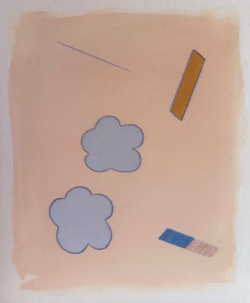 Periwinkle Garden Confetti | 30" h x 24" w - Liza Pruitt