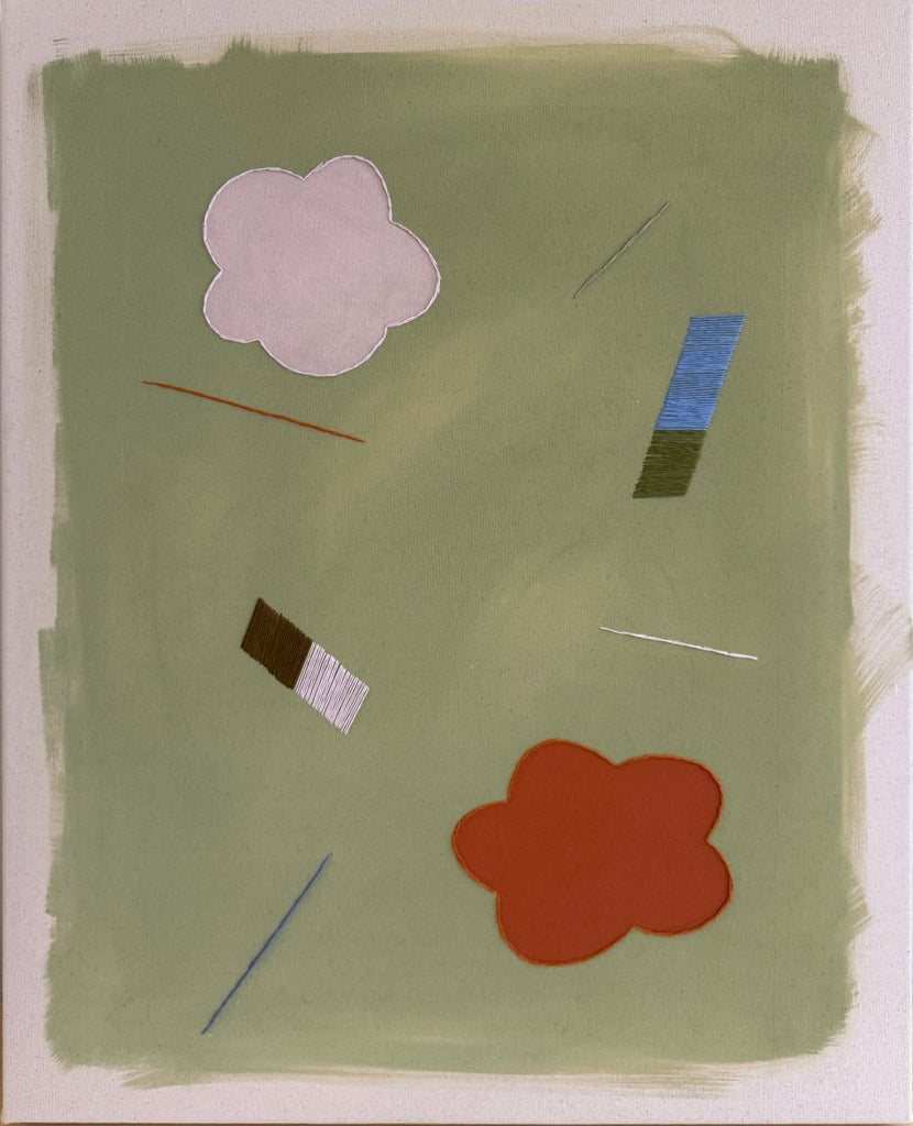 Persimmon Garden Confetti | 30" h x 24" w - Liza Pruitt