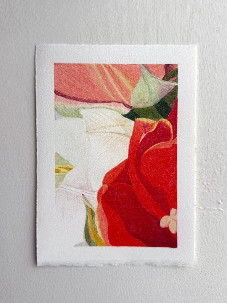 Petal Embrace | 7" h x 5” w | Unframed - Liza Pruitt