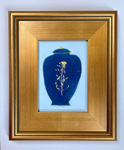 Petals + Porcelain | 12" h x 10" w | Framed - Liza Pruitt