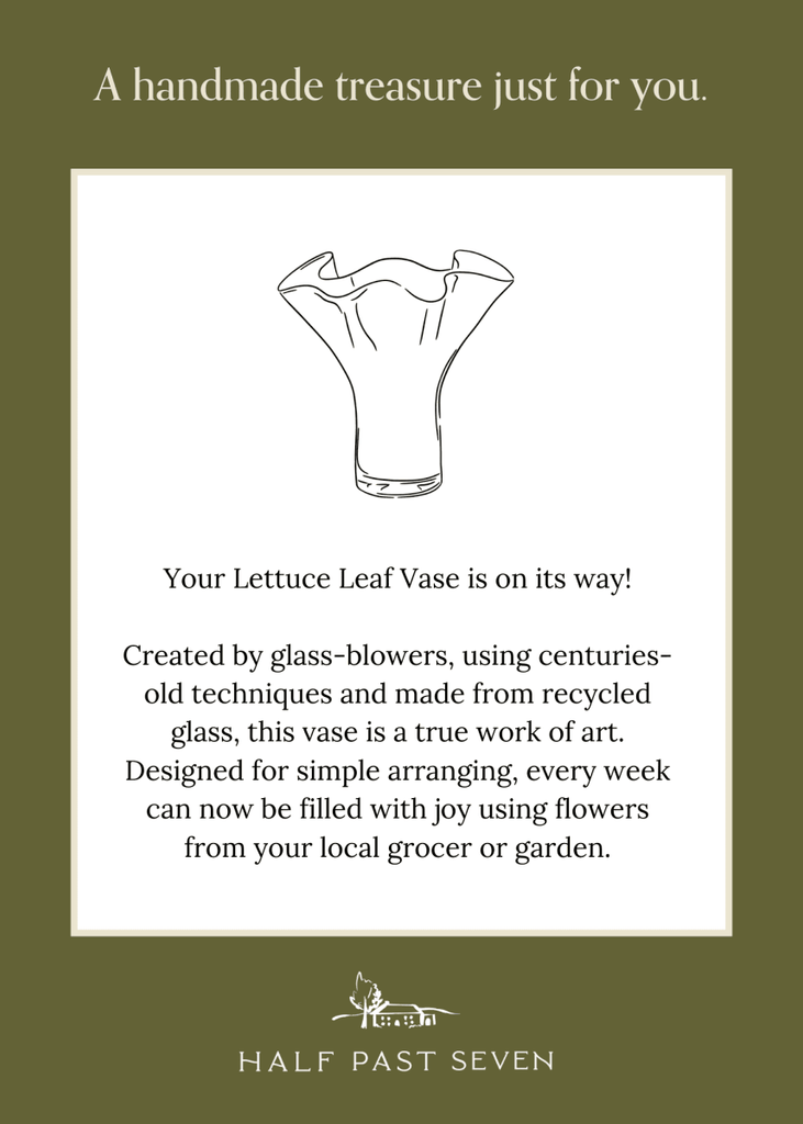 Petite Lettuce Leaf Vase - Liza Pruitt