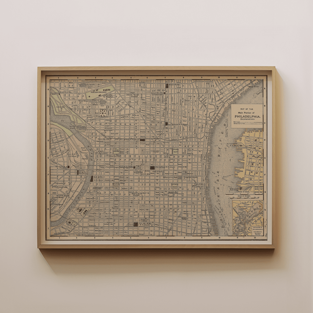 Philadelphia Vintage Map - Liza Pruitt