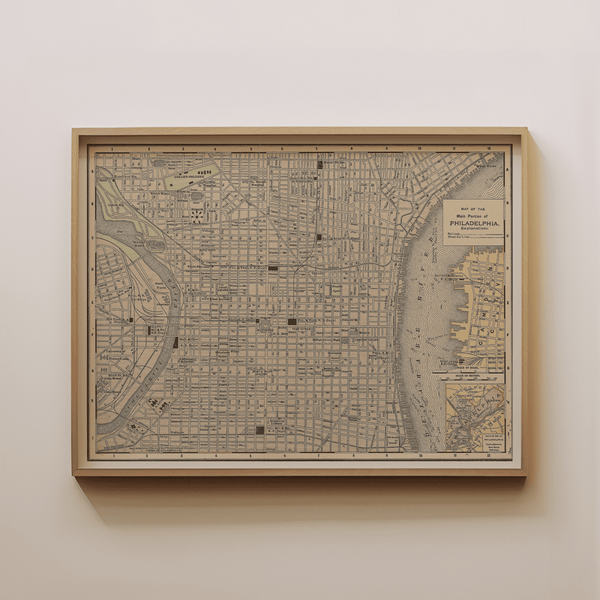 Philadelphia Vintage Map - Liza Pruitt