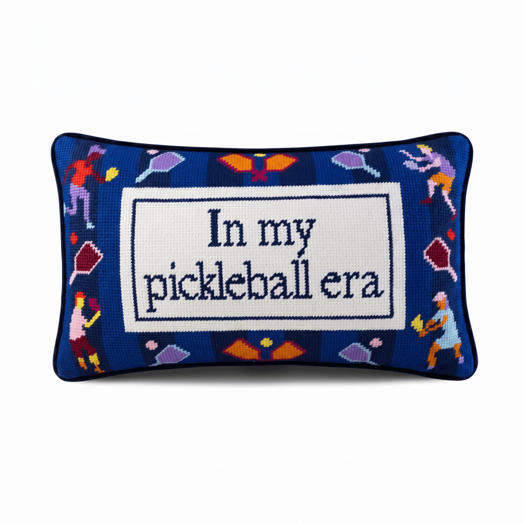 Pickleball Era Needlepoint Pillow - Liza Pruitt