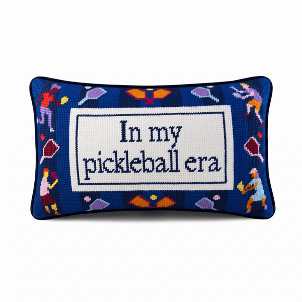 Pickleball Era Needlepoint Pillow - Liza Pruitt