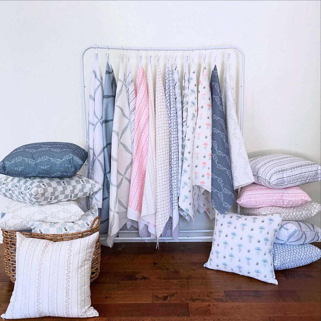 Pillow Cover - Jardim do Mar, Denim - Liza Pruitt