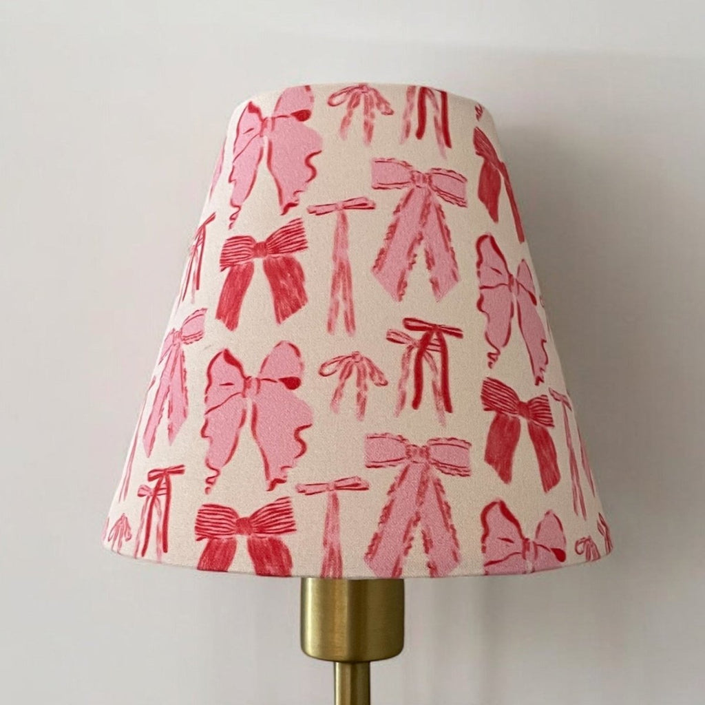 Pink Bow Sconce Shade - Liza Pruitt