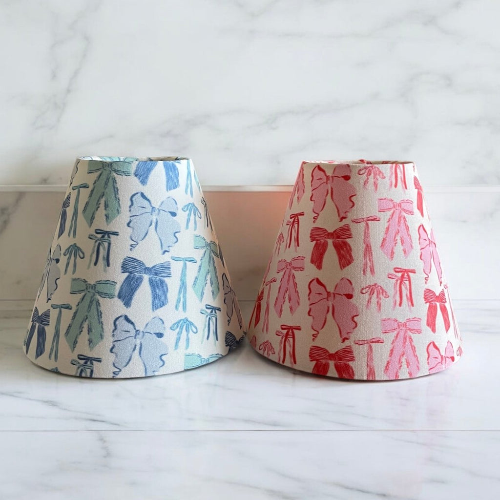 Pink Bow Sconce Shade - Liza Pruitt