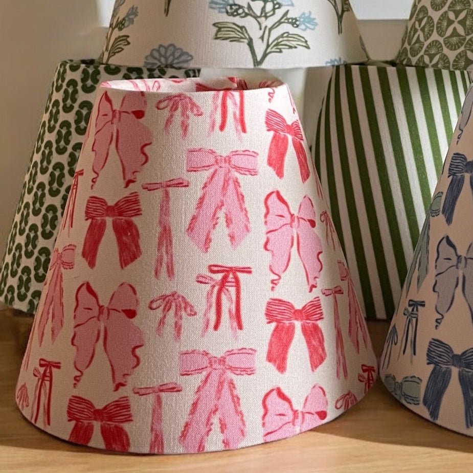 Pink Bow Sconce Shade - Liza Pruitt