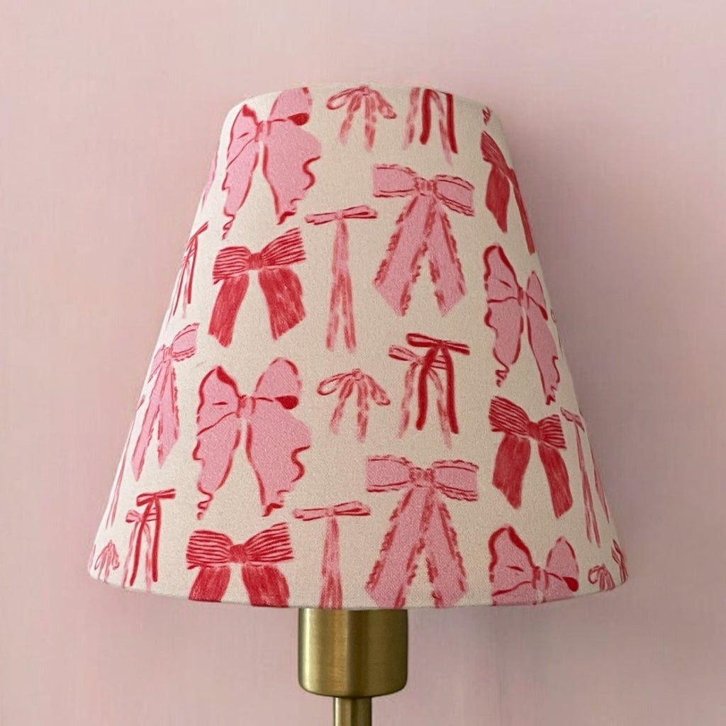 Pink Bow Sconce Shade - Liza Pruitt
