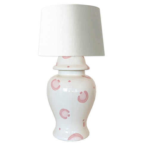Pink Leopard Ginger Jar Lamp - Liza Pruitt