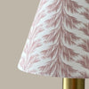 Pink Mauve Sconce Shade in Sabal Stripe - Liza Pruitt