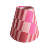 Pink Sconce Shade in Block Print - Liza Pruitt