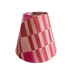 Pink Sconce Shade in Block Print - Liza Pruitt