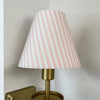 Pink Striped Sconce Shade - Liza Pruitt