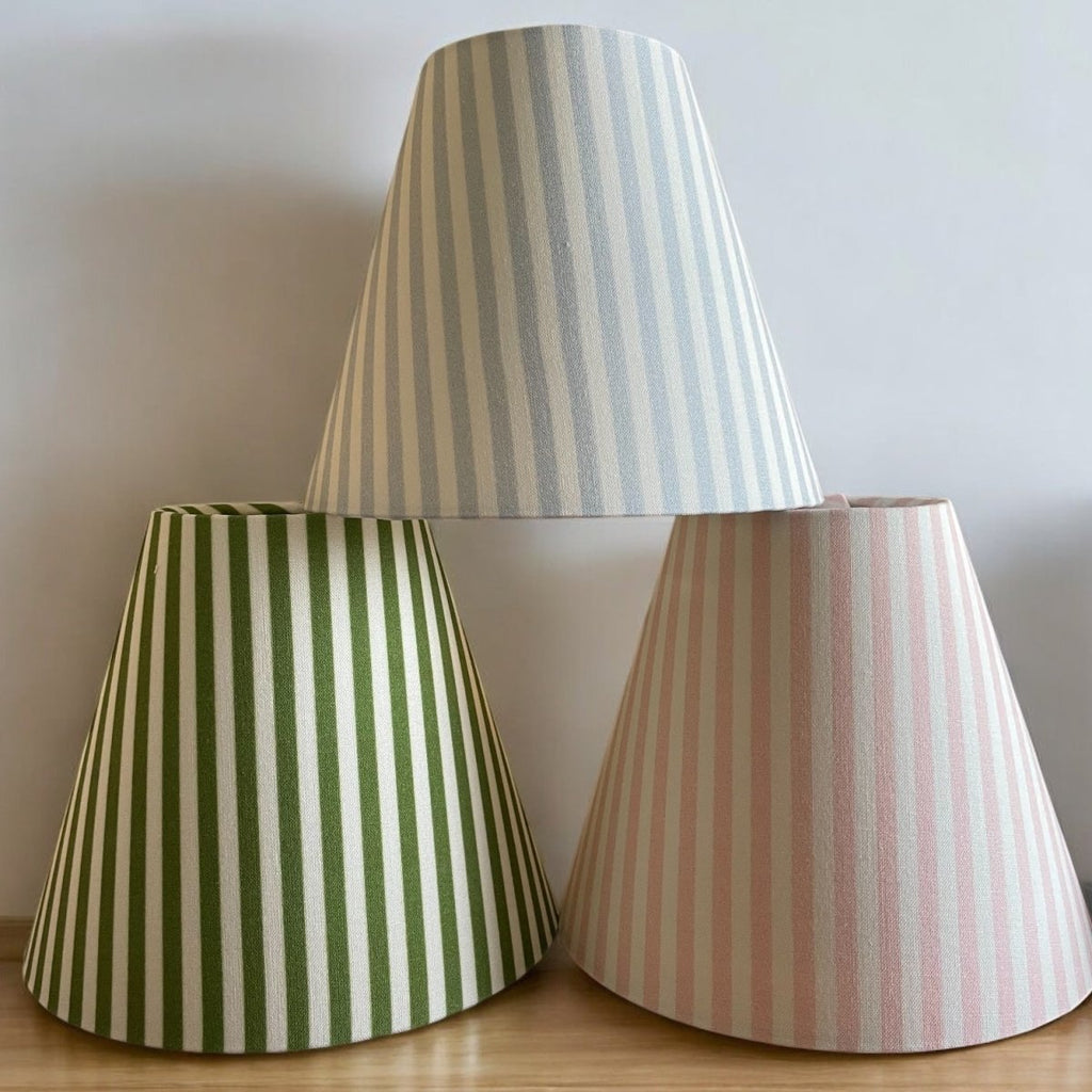 Pink Striped Sconce Shade - Liza Pruitt