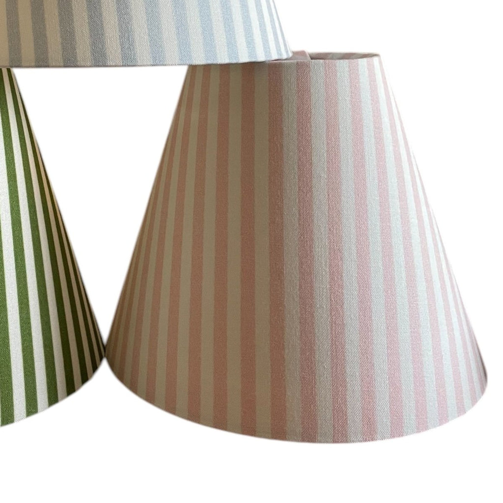Pink Striped Sconce Shade - Liza Pruitt