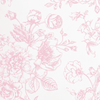 Pink Toile Floral Pillow in Rosecrest - Liza Pruitt