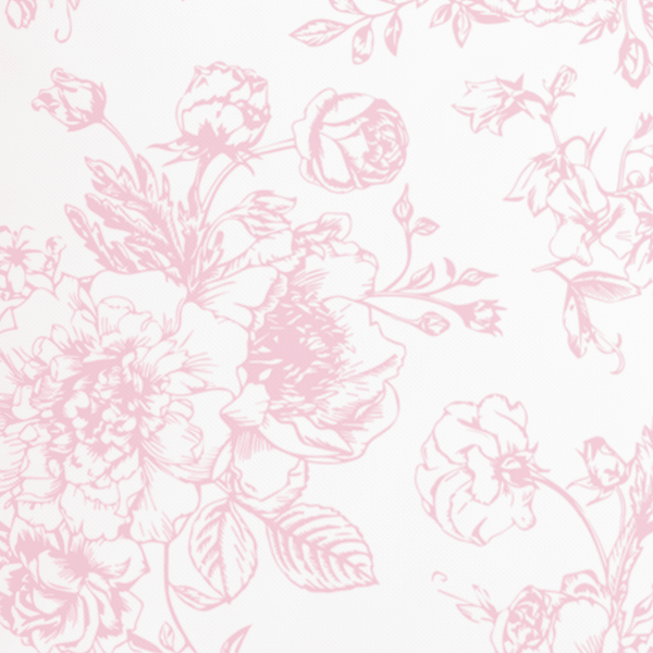 Pink Toile Floral Pillow in Rosecrest - Liza Pruitt
