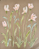 Pink Tulips in March | 20" h x 16" w | Original - Liza Pruitt