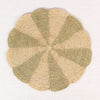 Pinwheel Olive Placemat, raffia tabletop - Liza Pruitt