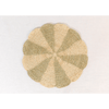 Pinwheel Olive Placemat, raffia tabletop - Liza Pruitt