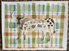 Plaid Bull | 9" h x 12" w | Original - Liza Pruitt