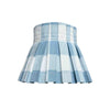 PLAID CLASSIC BOX PLEAT LAMPSHADE | BLUE - Liza Pruitt