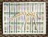 Plaid Giraffe | 9" h x 12" w | Original - Liza Pruitt