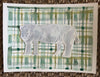 Plaid Hippo | 9" h x 12" w | Original - Liza Pruitt