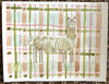 Plaid Llama | 9" h x 12" w | Original - Liza Pruitt