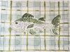 Plaid Saltwater Fish | 9" h x 12" w | Original - Liza Pruitt
