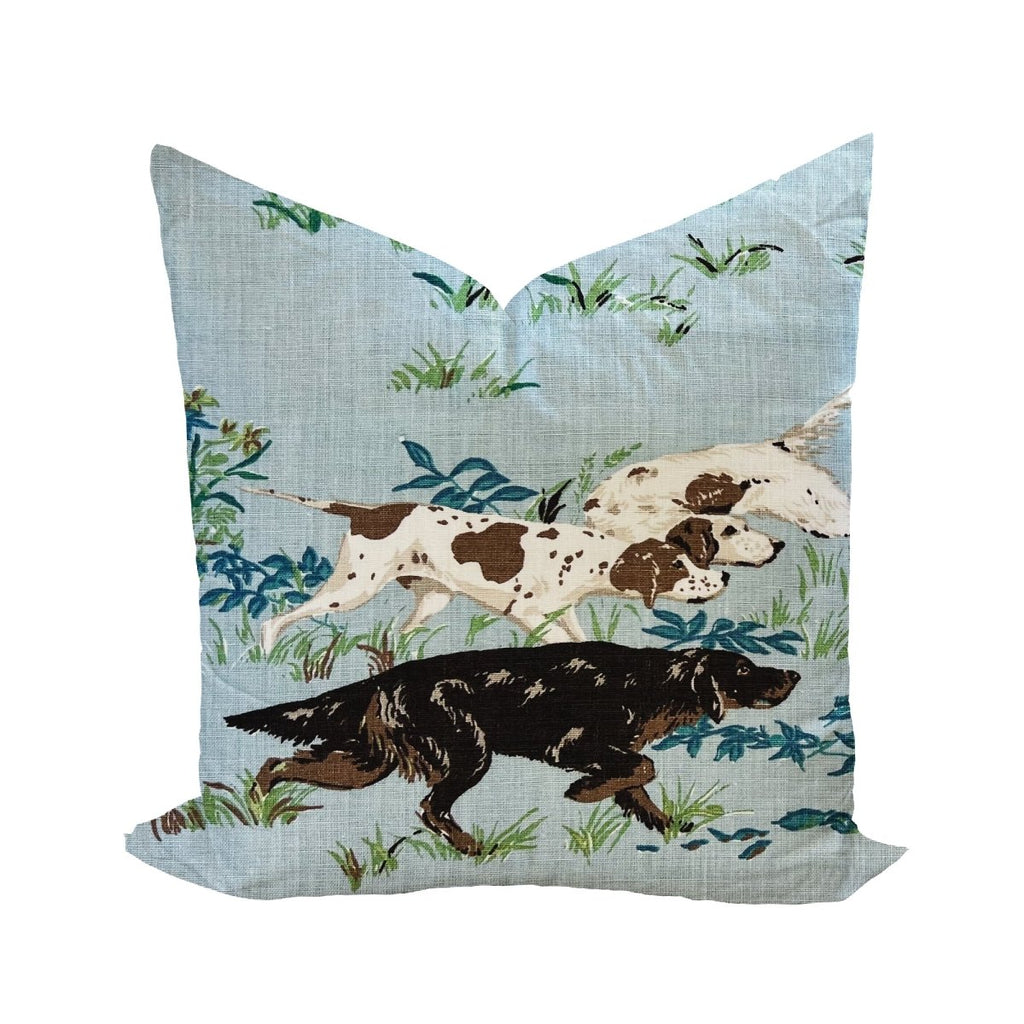 Pointers in Sky Blue by Schumacher - Liza Pruitt