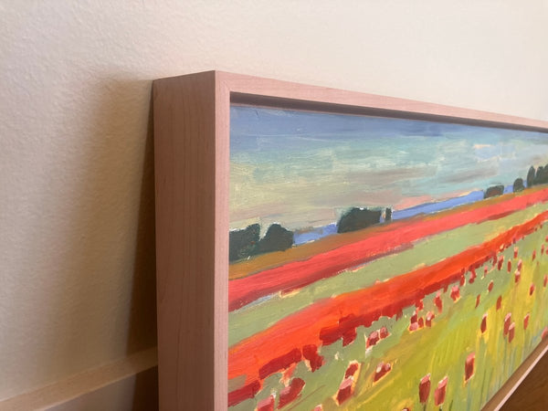 Poppies | 14" h x 30" w | Framed - Liza Pruitt