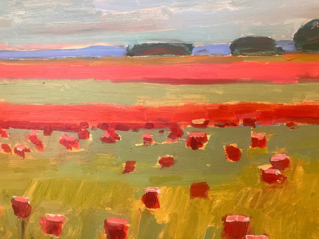 Poppies | 14" h x 30" w | Framed - Liza Pruitt
