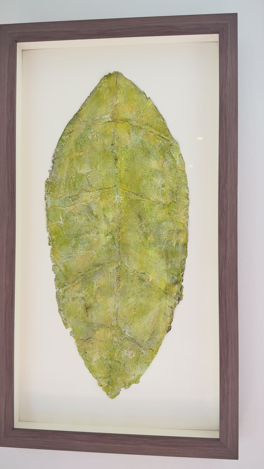 Yellow chartreuse leaf nature inspired artwork
