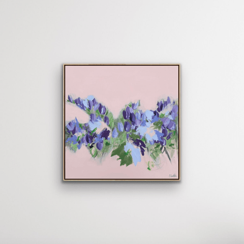 Purple Crocus Haze | 36" h x 36" w | Framed - Liza Pruitt